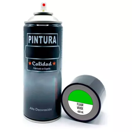 Spray pintura 400 ml verde fluor para madera y metal Spray pintura 400 ml verde fluor para madera y metal