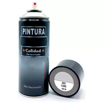 Pintura Spray Gris Claro 400ml para Madera y Metal Pintura Spray Gris Claro 400ml para Madera y Metal