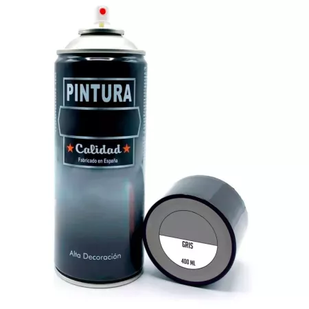 Tradineur - Bote de Pintura en Spray - Fabricado en España - Ideal para cualquier superficie, Madera, Metal, Cartón, Piedra o Ce