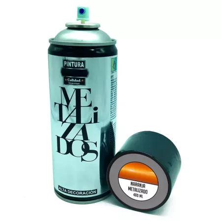 Spray Pintura Naranja Metalizado 400 ML – Ideal para Madera y Más Spray Pintura Naranja Metalizado 400 ML – Ideal para Madera y Más