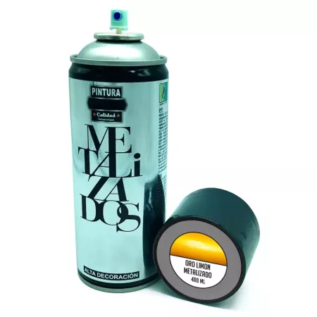 Spray Pintura Oro Limón Metalizado 400ml - Ideal para Madera Spray Pintura Oro Limón Metalizado 400ml - Ideal para Madera