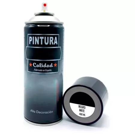 Tradineur - Bote de Pintura en Spray - Fabricado en España - Ideal para cualquier superficie, Madera, Metal, Cartón, Piedra o Ce