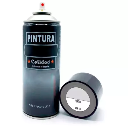 Tradineur - Bote de Pintura en Spray - Fabricado en España - Ideal para cualquier superficie, Madera, Metal, Cartón, Piedra o Ce
