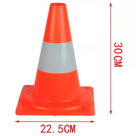 Cono de Seguridad Vial Reflectante, Estable y Apilable 30 cm Cono de Seguridad Vial Reflectante, Estable y Apilable 30 cm