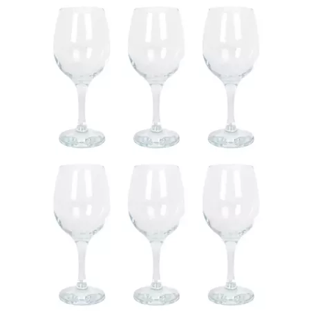 Tradineur - Set de 6 copas de cristal, modelo Sensation, servir vino, champán, elegantes, aptas para lavavajillas (47 cl - 21 x