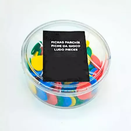 100 Fichas Parchís 15mm Multicolor Plástico Resistente 100 Fichas Parchís 15mm Multicolor Plástico Resistente
