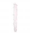 Boa de plumas de color blanco para jóvenes y adultos, complemento para carnaval, halloween, fiestas, celebraciones. Longitud: 180 cm