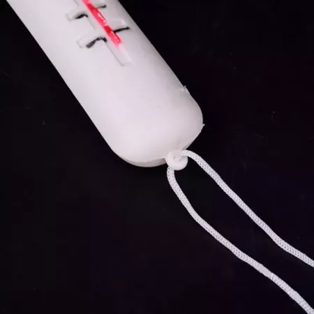 Tradineur - Termómetro de 36 cm - Fabricado en Plástico - Complemento ideal para disfraces de carnaval y Halloween - Color Blanc