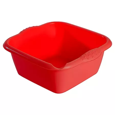 Tradineur - Cubo, Barreño, Tina Multiusos - Fabricado en Plástico - Producto y Utensilio de Limpieza - Forma Cuadrado - Capacida