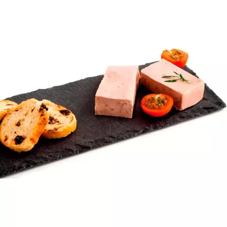 Bandeja de pizarra natural 40x20 cm para aperitivos