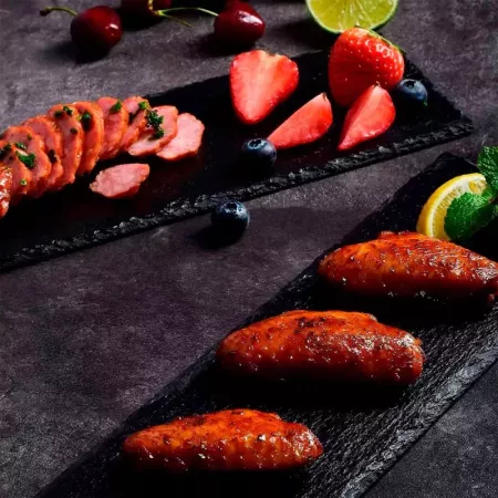 Bandeja de pizarra natural 40x20 cm para aperitivos