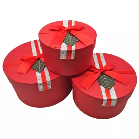 Set 3 Cajas Regalo Redondas con Lazo – Ideal Cumple y Navidad Set 3 Cajas Regalo Redondas con Lazo – Ideal Cumple y Navidad