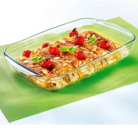 Fuente Rectangular de Vidrio 2,6L, Apta Horno y Microondas Fuente Rectangular de Vidrio 2,6L, Apta Horno y Microondas