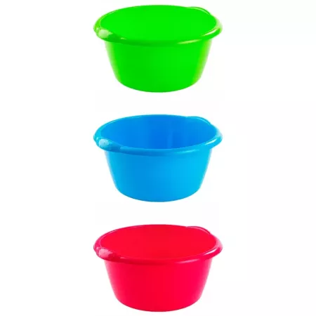 Cubo plástico 50L redondo para limpieza y almacenamiento