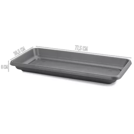 Macetero Rectangular 80 cm Antracita - Durable y Ligero