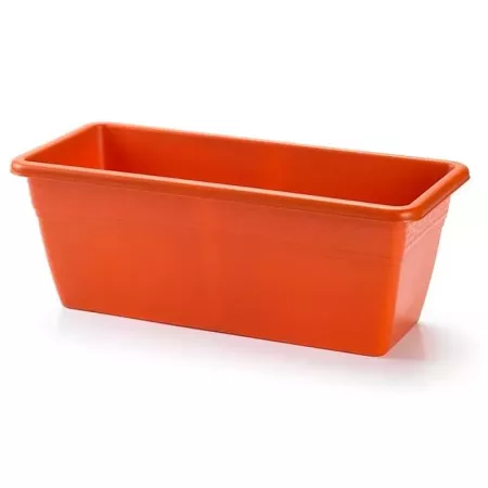 Jardinera Plástica Marrón 40 cm – Ideal Balcón y Jardín