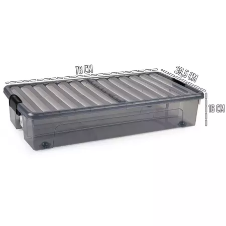 Caja KLIP 35L Bajocama con Cierre Hermético Antracita