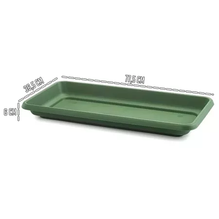 Plato Jardinera Verde 80 cm para Plantas y Flores
