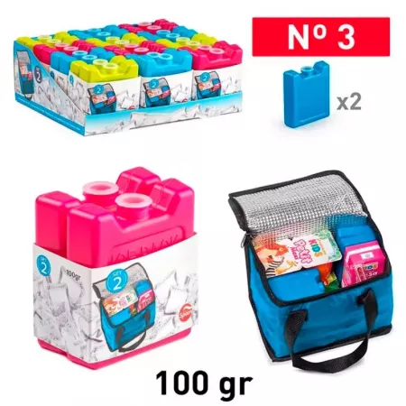 Pack 4 Acumuladores Frío Nº3 100g para Nevera Portátil Pack 4 Acumuladores Frío Nº3 100g para Nevera Portátil