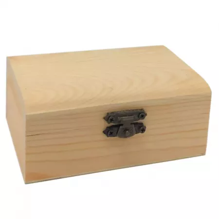 Caja de Madera Natural Personalizable para Llaves y Joyas