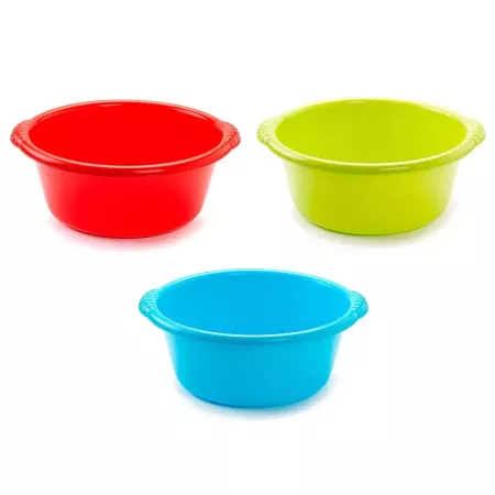 Barreño plástico 3L multiusos color aleatorio 25,5 cm