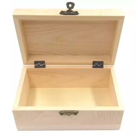 Caja de Madera Natural Personalizable para Llaves y Joyas