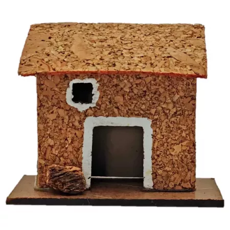 Casita rural pintada a mano para belén navideño, 6,5 cm Casita rural pintada a mano para belén navideño, 6,5 cm
