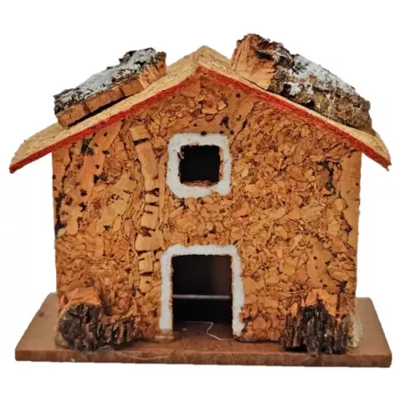 Casita rural pintada a mano para belén navideño, 6,5 cm Casita rural pintada a mano para belén navideño, 6,5 cm