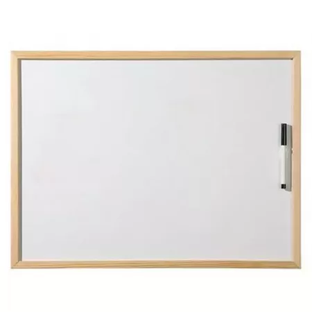 Pizarra Blanca 40x60 cm con Rotulador, Lista para Colgar Pizarra Blanca 40x60 cm con Rotulador, Lista para Colgar