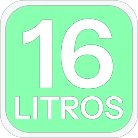 Caja de almacenamiento 16L verde pastel para organizar fácil