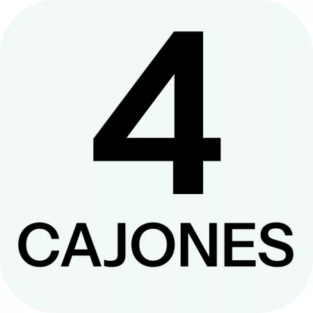 Cajonera plástica con 4 cajones y ruedas colores surtidos 67 5x37x39 3 cm organizador para oficina y hogar
