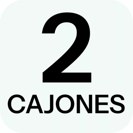 Cajonera Plástico Rattan 2 Cajones Gris Antracita Compacta Cajonera Plástico Rattan 2 Cajones Gris Antracita Compacta