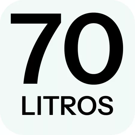 Cubo de basura verde 70 litros con tapa y asas metálicas plástico resistente para reciclaje industrial