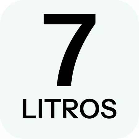 Cubo de basura plástico 7L marrón con tapa y asas metálicas Cubo de basura plástico 7L marrón con tapa y asas metálicas