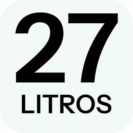 Cubo de basura con pedal plástico 27 litros amarillo y negro