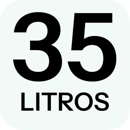 Cubo de basura con pedal 35L doble reciclaje blanco plástico