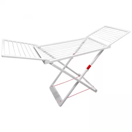 Tendedero Plegable Blanco 20m Resina Robusta con Alas Tendedero Plegable Blanco 20m Resina Robusta con Alas