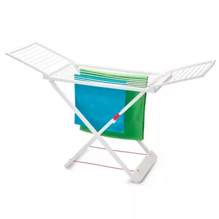 Tendedero Plegable Blanco 20m Resina Robusta con Alas Tendedero Plegable Blanco 20m Resina Robusta con Alas