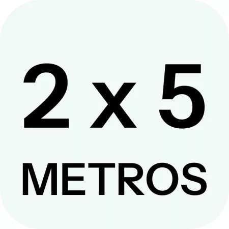 Rollo de malla de sombreo negra 2 x 5 m 120 g/m2 alta resistencia para cercar jardines y huertos