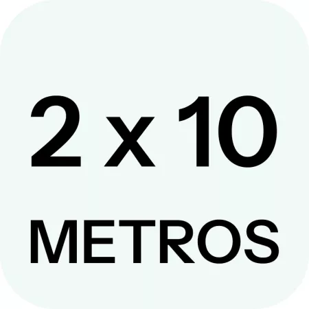 Malla antihierbas de plástico 2 x 10 m, bloquea la luz, fácil instalación, protege cultivos (1 unidad)