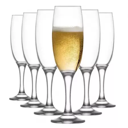 Set 6 Copas Cava Empire Elegantes Cristal Liso 220 ml Set 6 Copas Cava Empire Elegantes Cristal Liso 220 ml