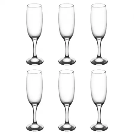 Set 6 Copas Cava Empire Elegantes Cristal Liso 220 ml Set 6 Copas Cava Empire Elegantes Cristal Liso 220 ml