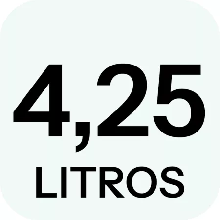 Tarro hermético de vidrio 4,25 L Primizie, 26 x 15,5 x 15,5 cm, boca 8,5 cm, cierre metálico con junta, ideal para conservas