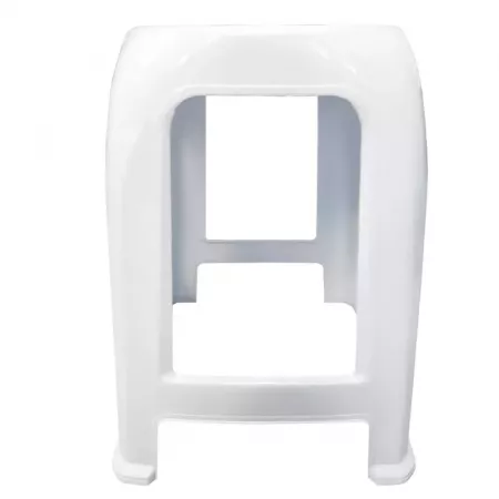 Taburete Multiusos Blanco Resistente | 46 cm Alto Compacto Taburete Multiusos Blanco Resistente | 46 cm Alto Compacto