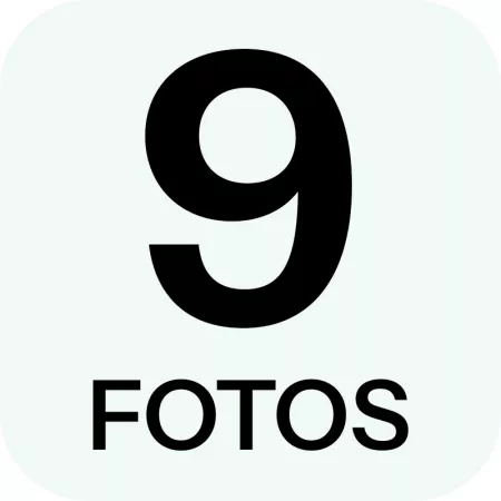 Marco múltiple para fotos de pared 9 fotos color negro 52x52 cm decoración moderna para hogar
