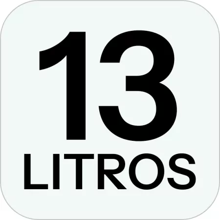 Bebedero para Aves de Corral y Pájaros 13 L, Plástico de Calidad, Asa Resistente, Blanco y Rojo
