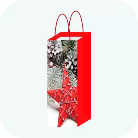 Pack 12 Bolsas de Papel para Botella de Vino – Navidad Pack 12 Bolsas de Papel para Botella de Vino – Navidad