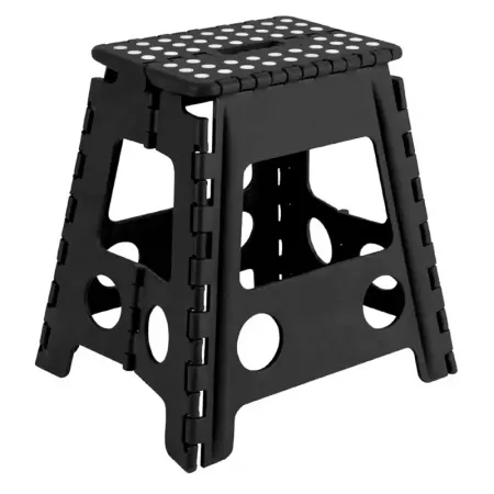 Taburete Plegable PVC Resistente 150 kg con Patas Antideslizantes Taburete Plegable PVC Resistente 150 kg con Patas Antideslizantes