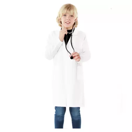 Bata Médica Infantil Unisex Blanca 10-12 años - Ideal Disfraz Bata Médica Infantil Unisex Blanca 10-12 años - Ideal Disfraz