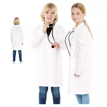 Bata Médica Infantil Unisex 5-6 Años Ligera y Cómoda Bata Médica Infantil Unisex 5-6 Años Ligera y Cómoda